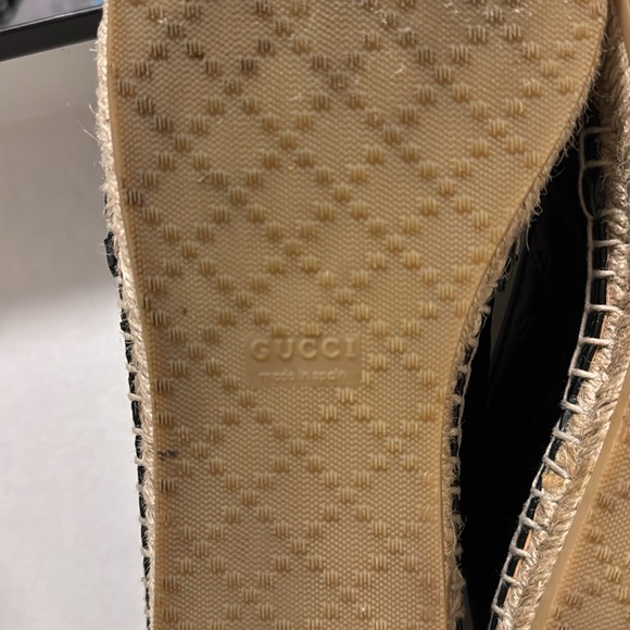 Hi. I’m selling these black Gucci espadrilles. Have been only used once. - Picture 3 of 5